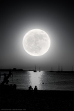 Лунный вечер на море