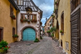 Просто улочка в г. Рекавир, Эльзас, Франция