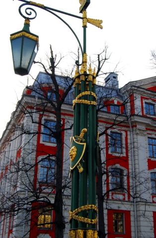 Мост.День.Фонарь.Санкт-Петербург