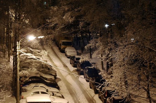 Город засыпает