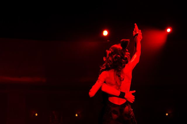 Lady in red