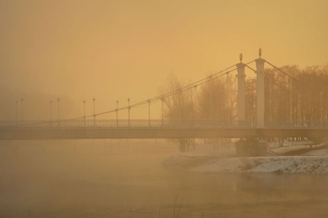 Мост.Утро.Туман.