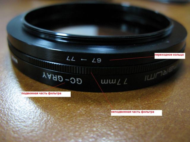 Step-up ring + filter problem