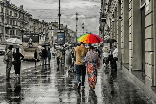 Дождь на Невском