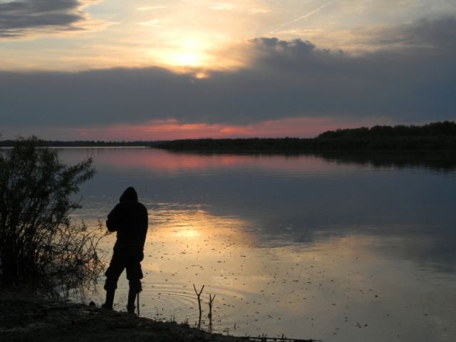На рыбалке