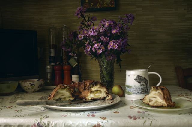 Завтрак с шарлоткой.